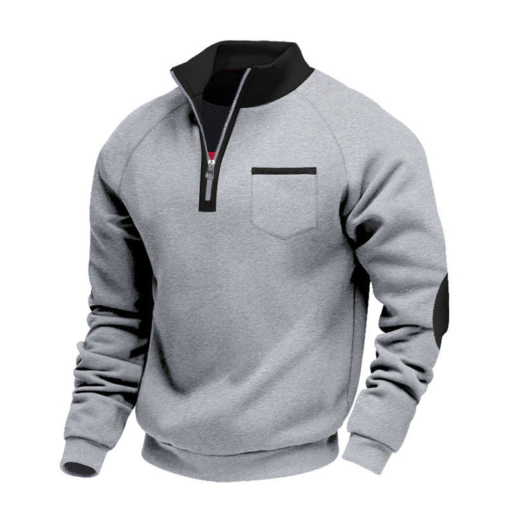 Eoghan – Fleece-Sweatshirt Mit Viertelreißverschluss