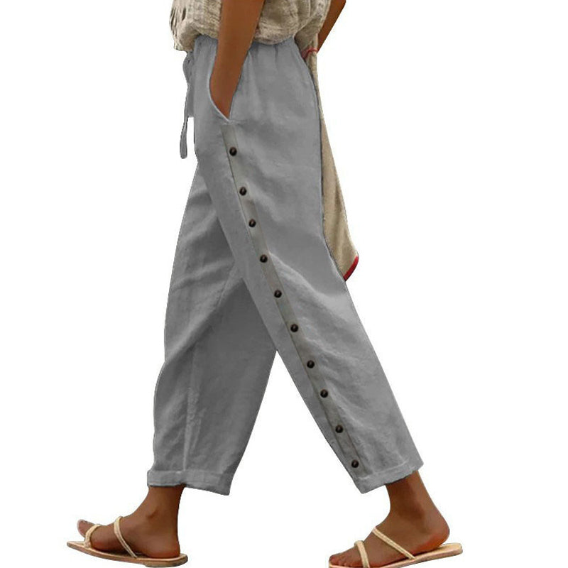 Mutandi - Freizeithose Mit Stilvollem Knopf