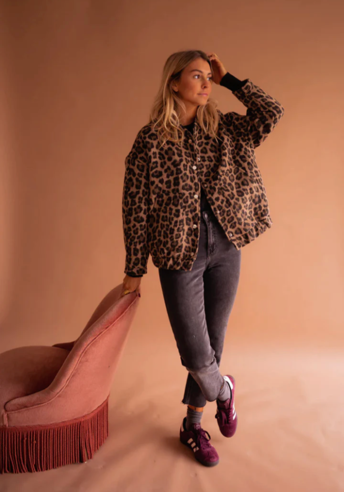 Fairuza – Leopard-Jacke Mit Knöpfen