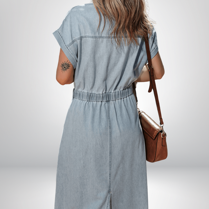 Brygida – Elegantes Jeanskleid