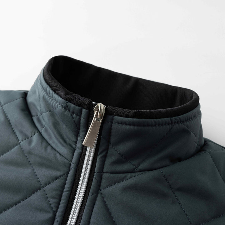 Hristo – Vlies gefütterte Jacke Mit Rautenmuster