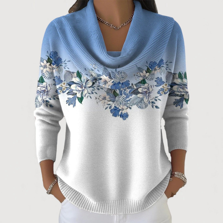 Ritika – Pullover Mit Blumenmuster Und Weichem Ausschnitt