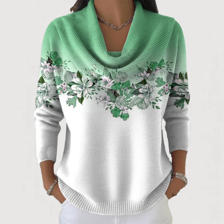 Ritika – Pullover Mit Blumenmuster Und Weichem Ausschnitt