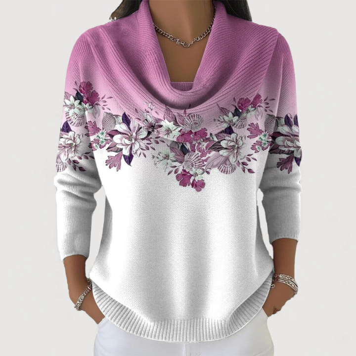 Ritika – Pullover Mit Blumenmuster Und Weichem Ausschnitt