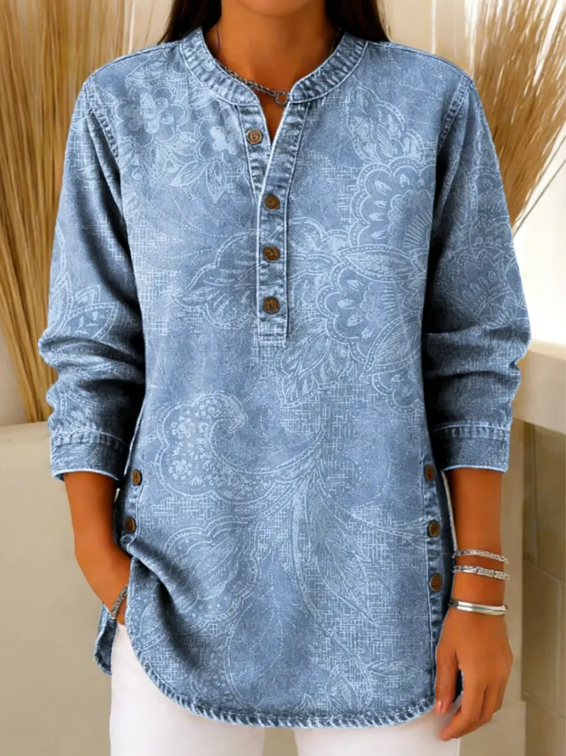 Fadila – Elegante Bluse Mit Knöpfen
