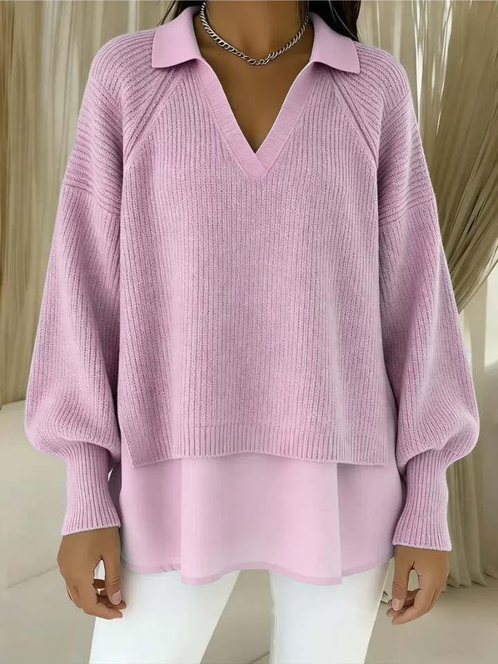 Ofra - Langärmeliger Strick Pullover