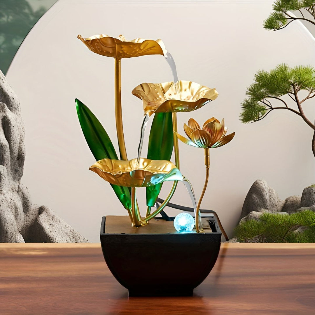 LotusAura – Automatischer Zimmerbrunnen Mit Luftbefeuchter