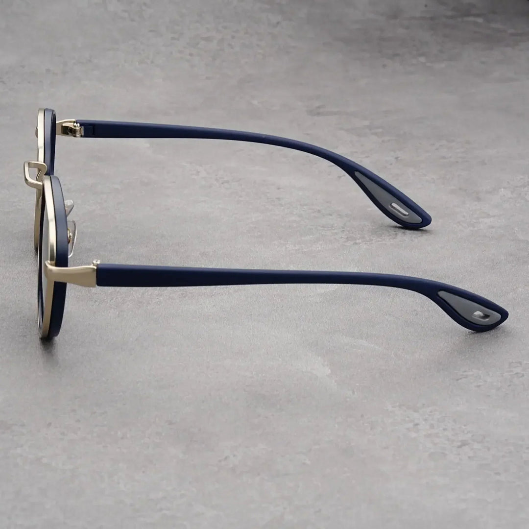 NoirGlow – Luxe Eclipse Rundsonnenbrille