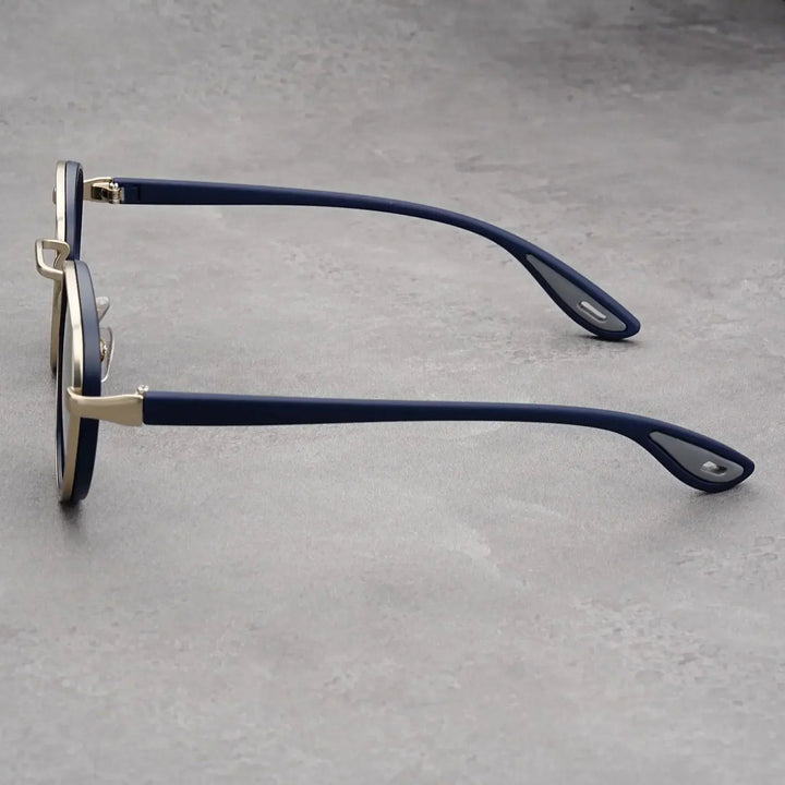 NoirGlow – Luxe Eclipse Rundsonnenbrille