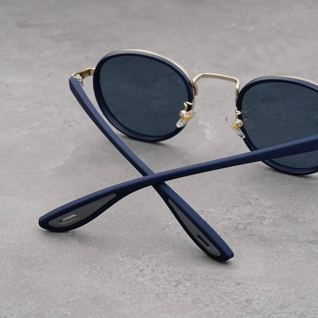 NoirGlow – Luxe Eclipse Rundsonnenbrille