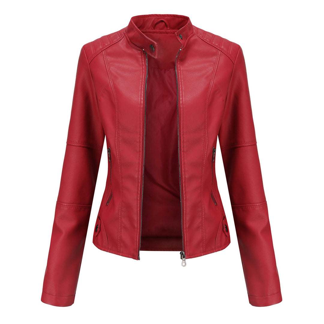 Hanneke - Stylische Leder Jacke