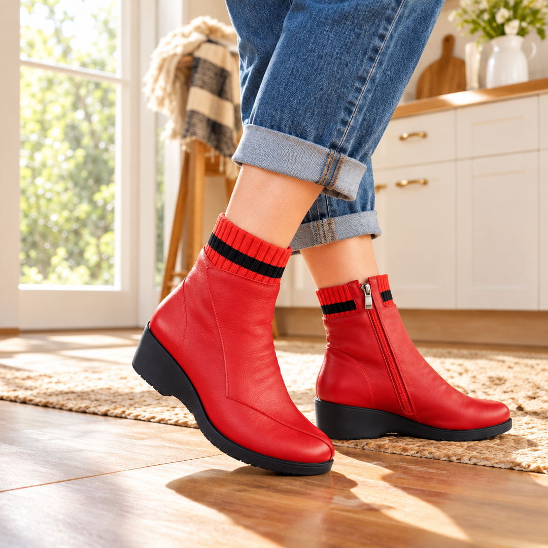Nickia – Stiefeletten Mit Seitlichem Reißverschluss