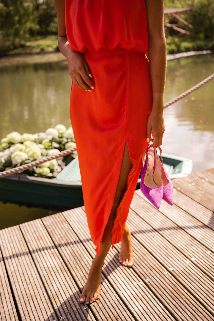 Beulah – Modisches Armelloses Midi Kleid