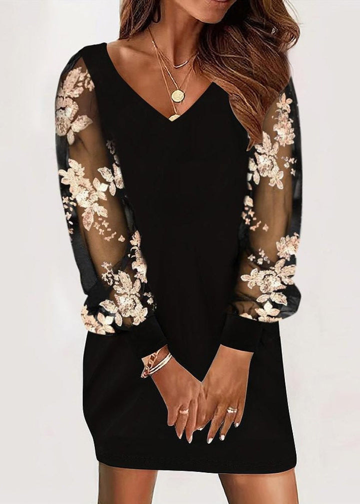 Fumiko – Kleid mit Spitzenärmeln