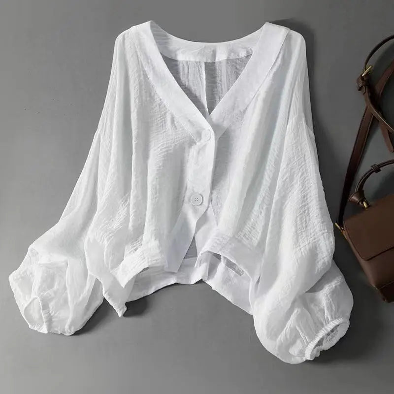Comatize – Atmungsaktive Leinen Bluse