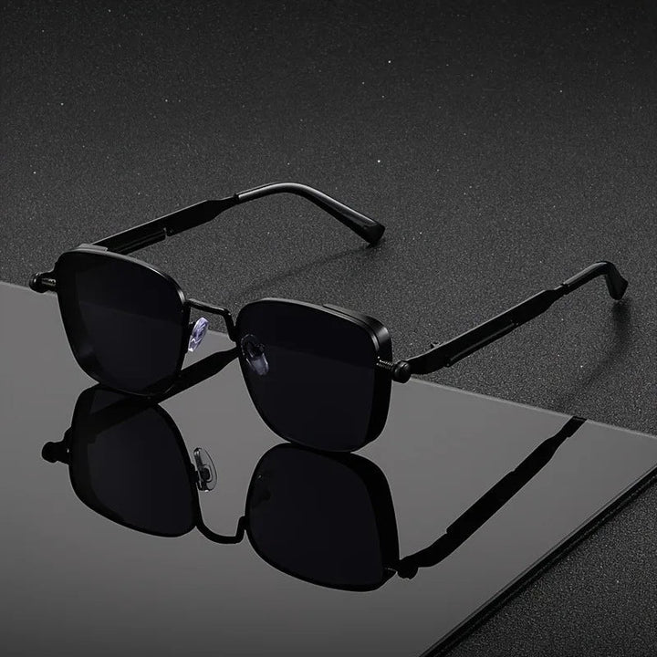 ModernGlare – Quadratische Sonnenbrille im Steampunk-Stil