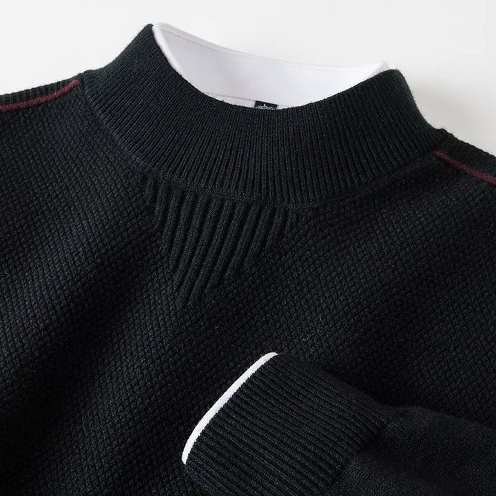 Calanthe - Langärmeliger Jacquard Pullover