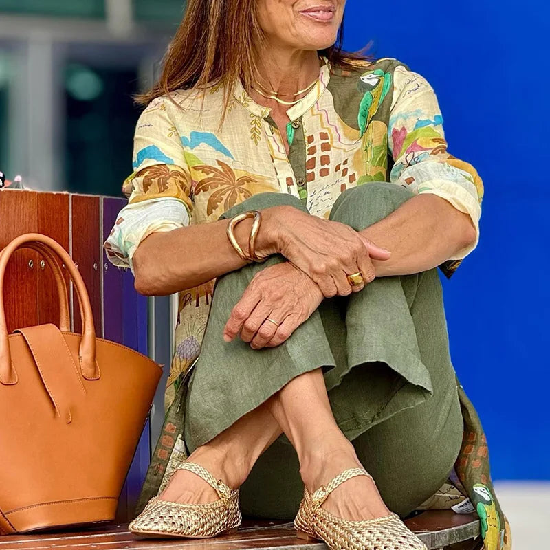 Gabija – Stilvolles Sommer-Leinen-Set