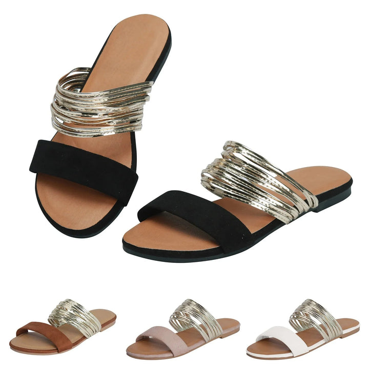 Mukaina – Elegante, Rutschfeste Flache Sandale