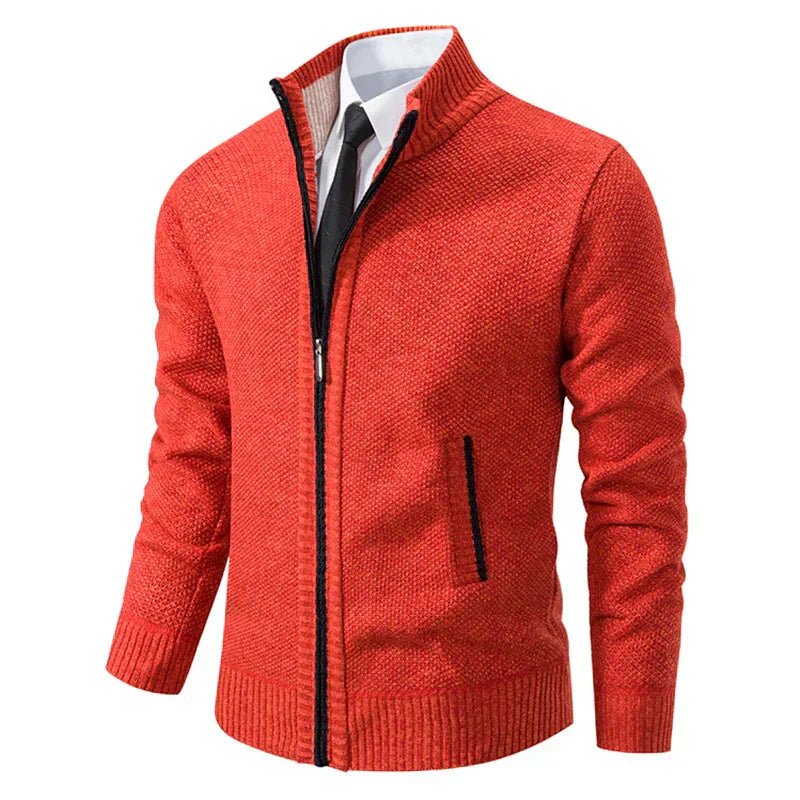 Yitzhak - Lässige Strickjacke Mit Stehkragen