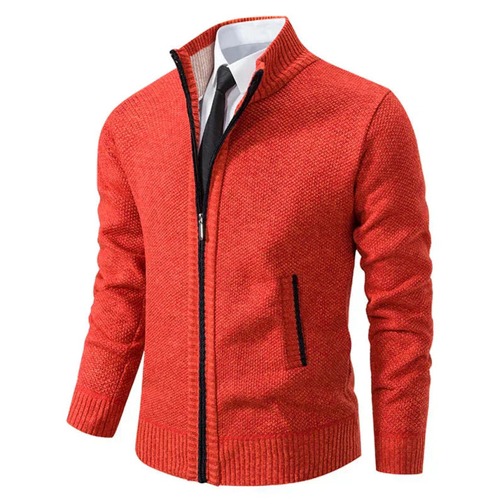 Yitzhak - Lässige Strickjacke Mit Stehkragen