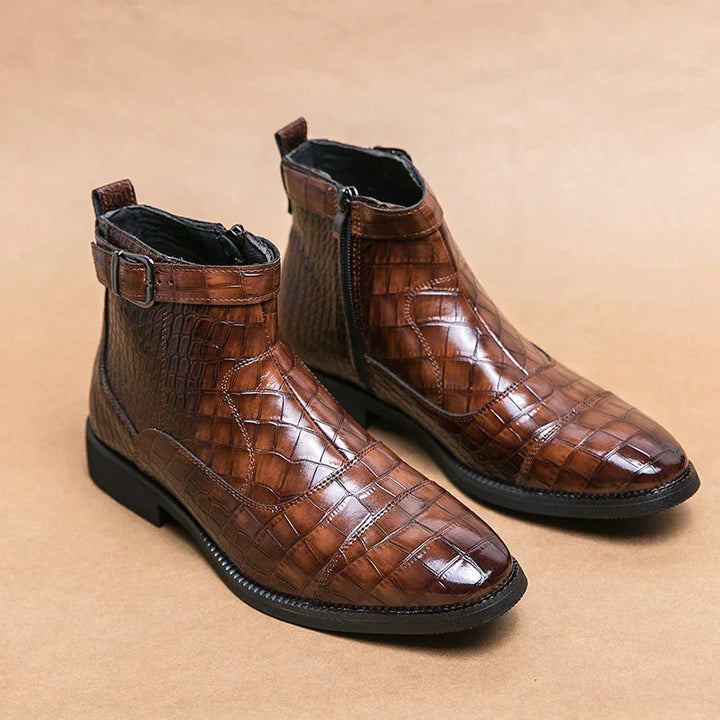 Coetzee – Stiefeletten Aus Kunstleder Mit Schnalle