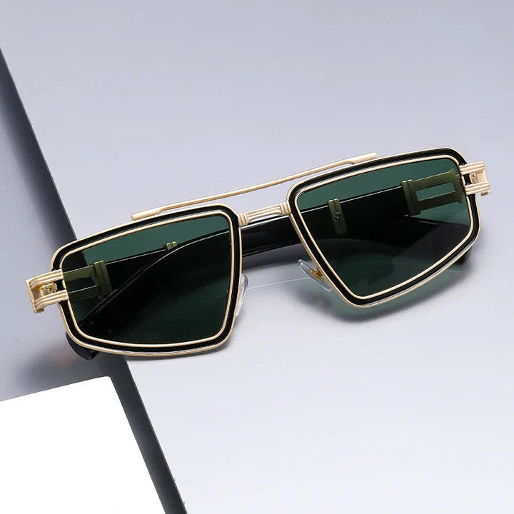 Jerold – Sonnenbrille mit schmalem Geometrischem Metallrahmen