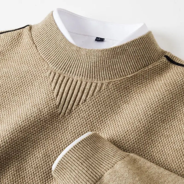 Calanthe - Langärmeliger Jacquard Pullover