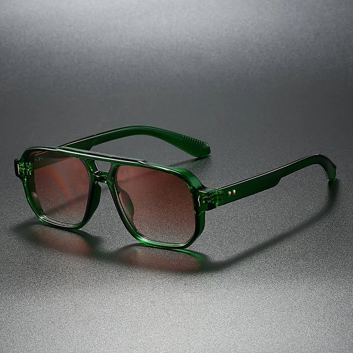 LumeSight – Sonnenbrille Mit Doppelter Brücke Und Eckigem Rahmen