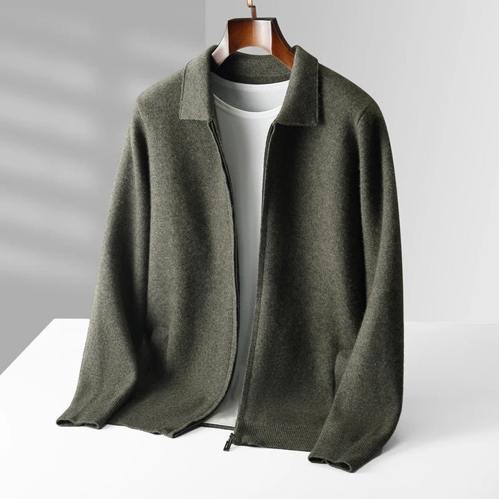 Quinton – Kaschmir Strickjacke Mit Reißverschluss