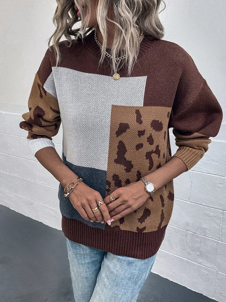 Katren – Strickpullover Mit Leopardenmuster
