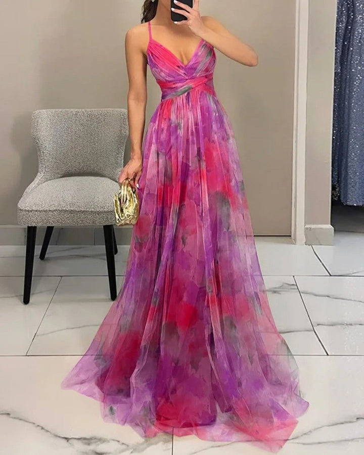 Tunika – Maxikleid Mit Blumenmuster