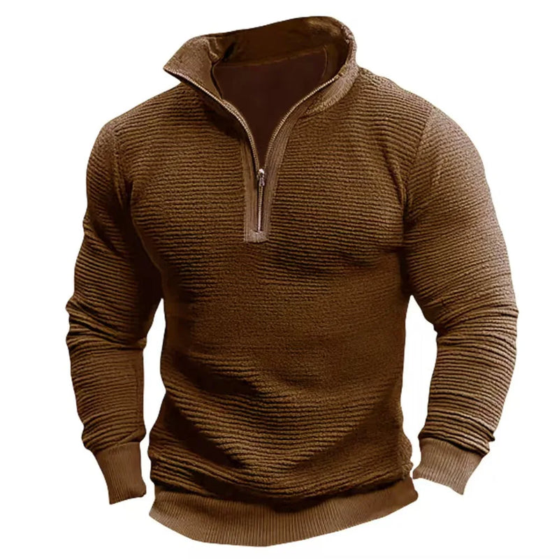 Saverio – Vintage Sweatshirt Mit Halbem Reißverschluss