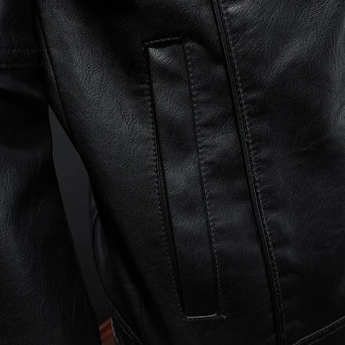Lulzim – Lässige Schlanke Passform Leder Jacke