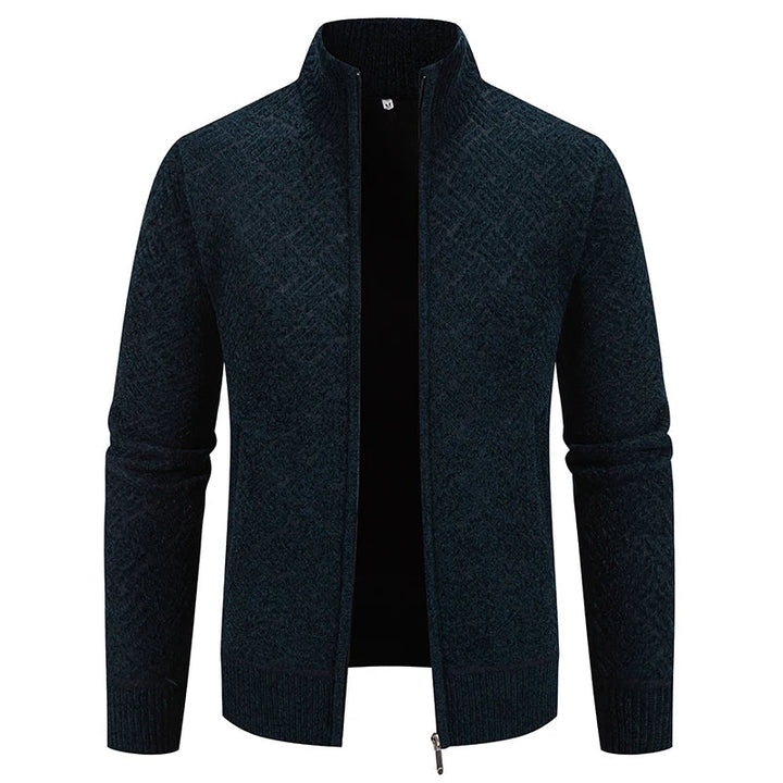 Guilherme – Grobstrickjacke Mit Reißverschluss