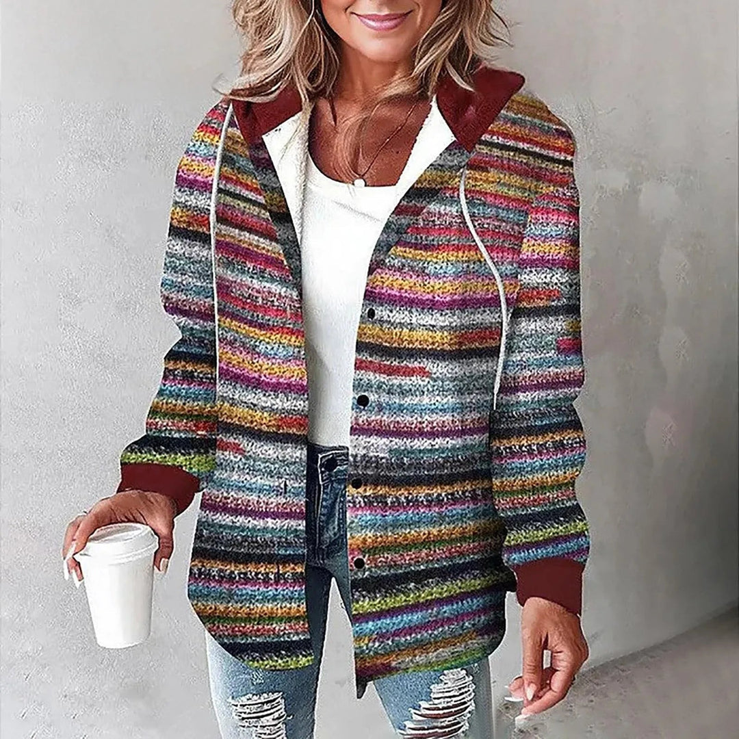 Gaynor – Jacke mit Karomuster Und Kapuze mit Kordelzug