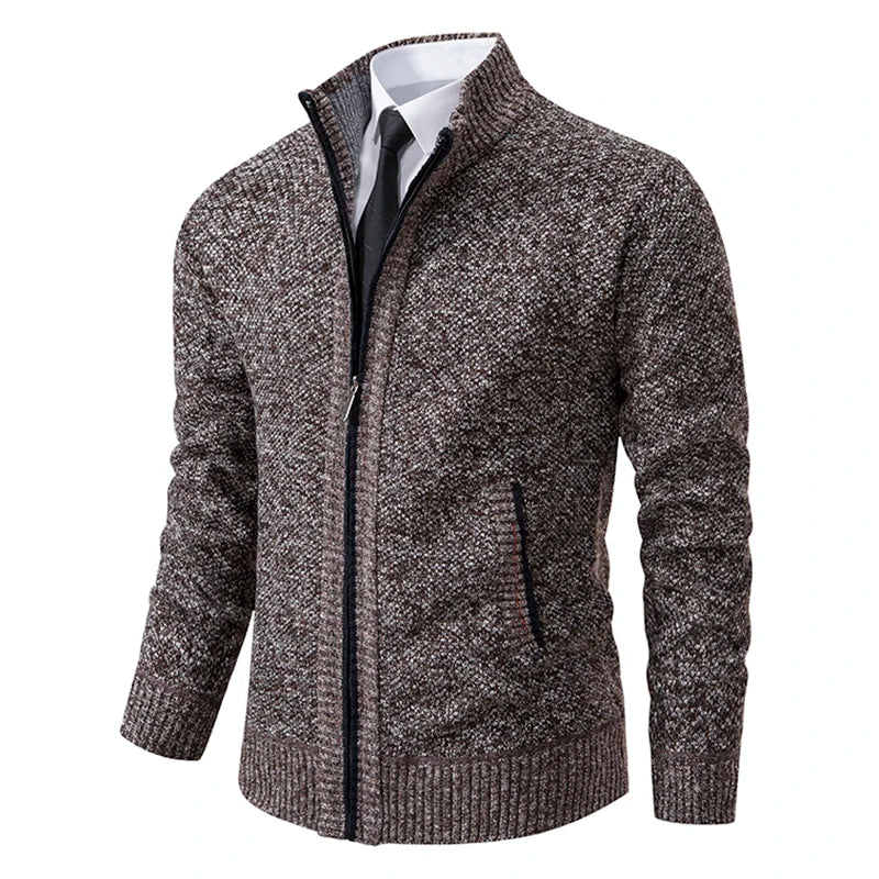 Yitzhak - Lässige Strickjacke Mit Stehkragen
