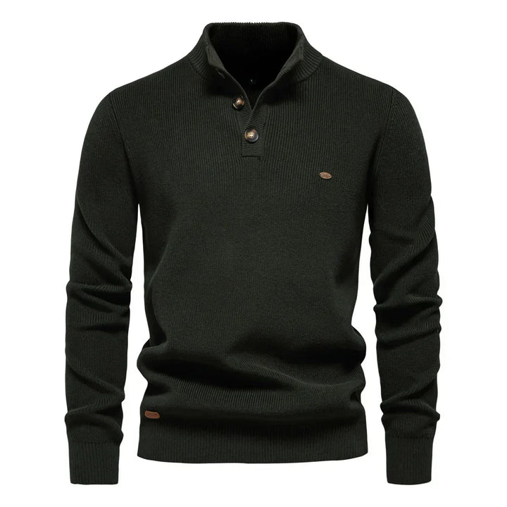 Szczerba - Pullover Mit Knopf Gestaltung