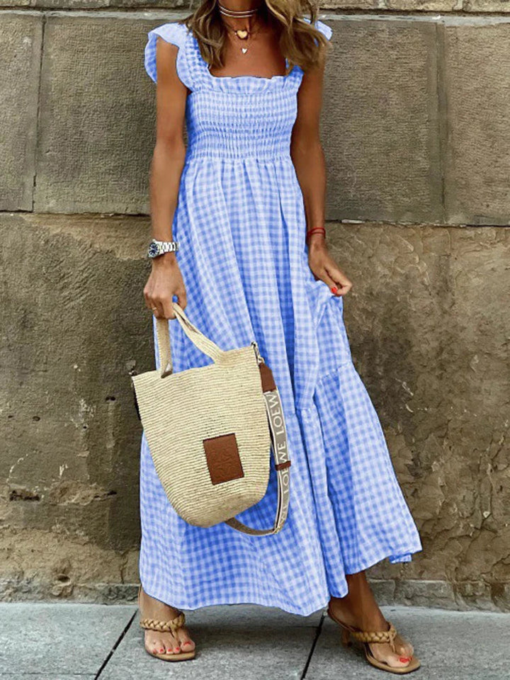 Jayne – Ärmelloses Maxikleid Mit Quadratischem Ausschnitt