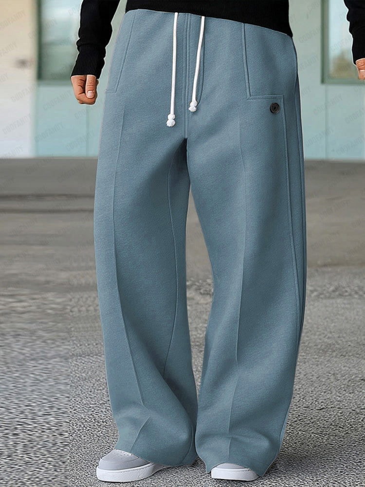 Karelis – Bequeme, Sportliche Hose Mit Weitem Bein