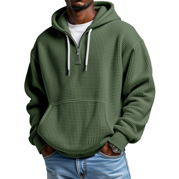 Mackenzie - Langärmeliger Hoodie Mit Waffelstrickmuster