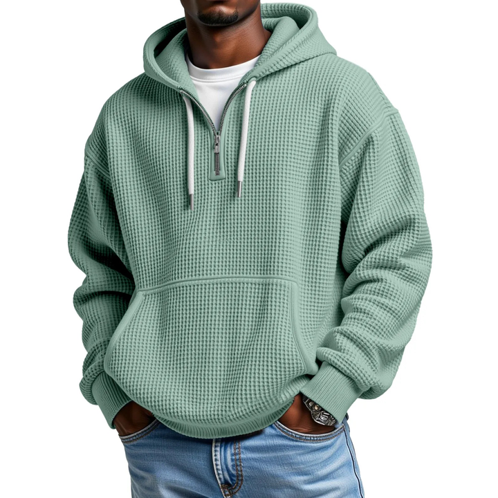 Mackenzie - Langärmeliger Hoodie Mit Waffelstrickmuster