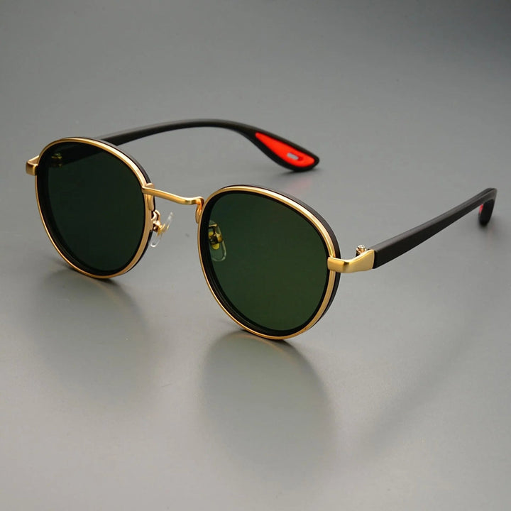 NoirGlow – Luxe Eclipse Rundsonnenbrille
