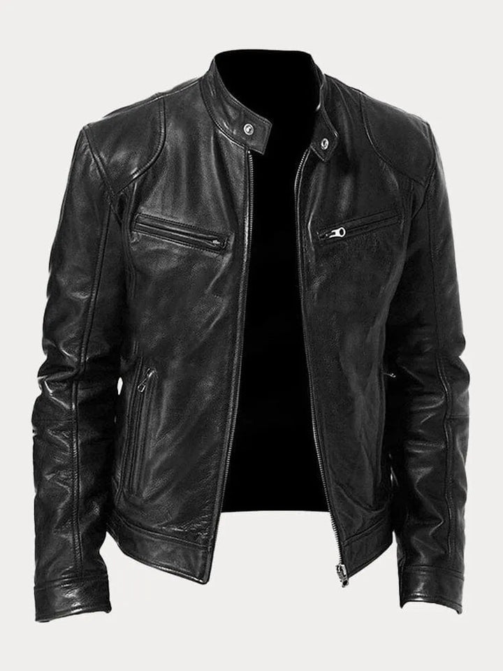 Nikodem – Lässige Leder Jacke
