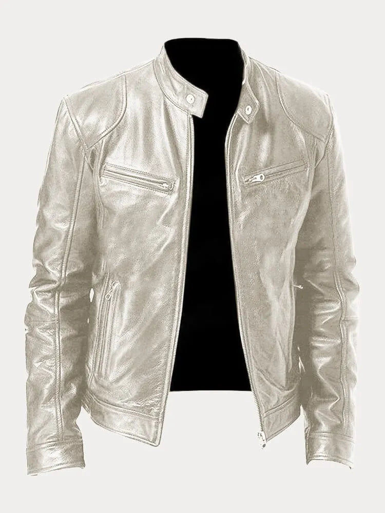 Nikodem – Lässige Leder Jacke