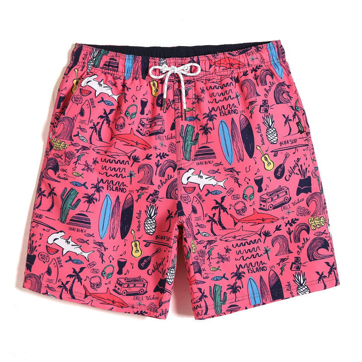 Tobey – Strandshorts Mit Tropischem Print