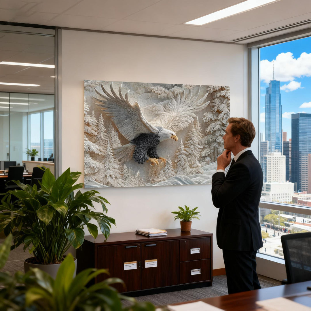 TalonCraft – Geschnitztes Adler-Puzzle für die Wohnraumdekoration