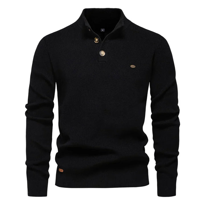 Szczerba - Pullover Mit Knopf Gestaltung