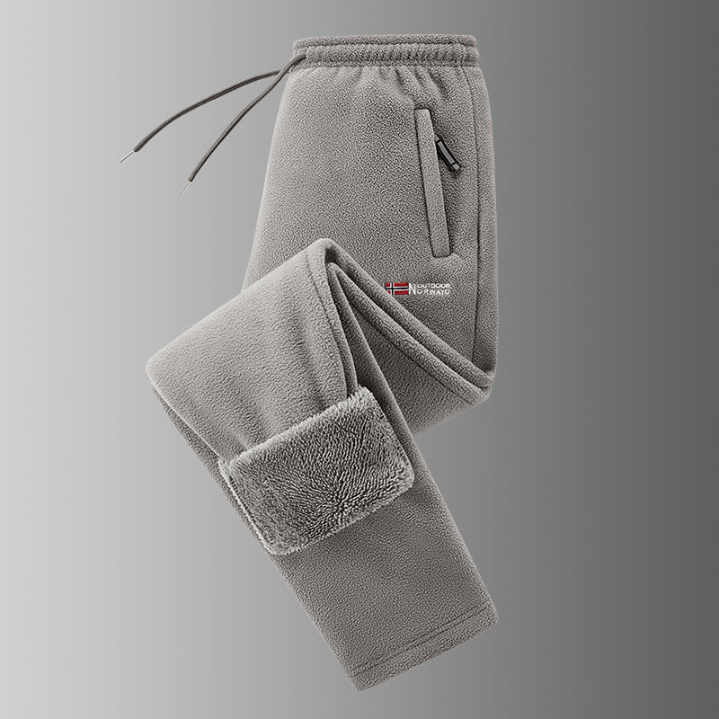Ingolf – Mit Fleece Gefütterte Hose mit Kordelzug Und Reißverschlusstaschen