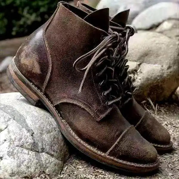 Darvin – Leder Fußgelenk Stiefel